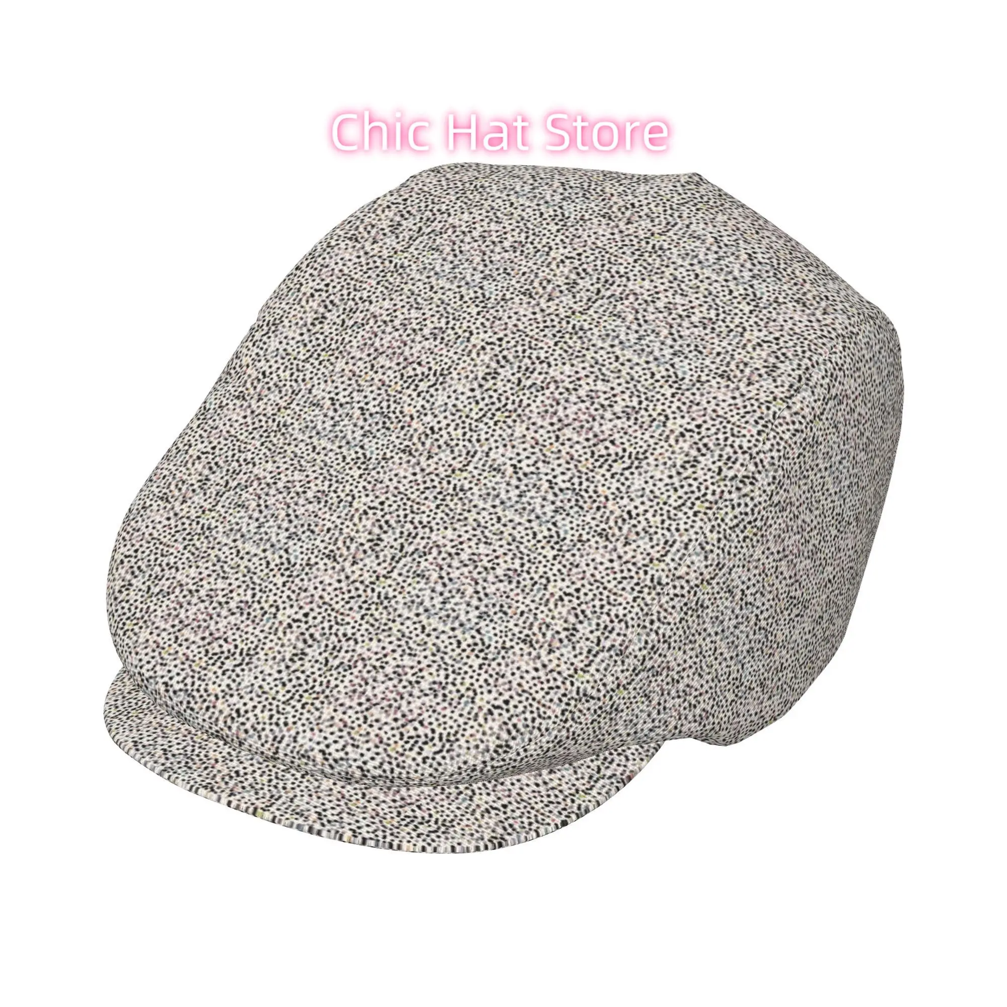 1pc Multicolor Spot Scatter Fully Printed Men And Women Adjustable Flat Cap Newsboy Beret Ivy Cap Irish Cabbie Forward Cap Gatsb