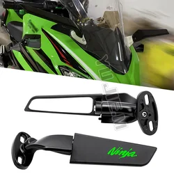 For Kawasaki NINJA1000 SX NINJA H2 R Z900RS Z 750 ZX6R ZX10R NINJA 250 400 650 Motorcycle CNC Rearview Mirror Fixed Wing