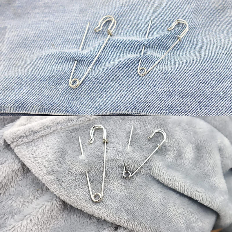 15PCS Large Safety Pin 75mm Blanket Pins Steel Spring Lock Pins Strong Sturdy Bulk Pins for Blankets Skirts DIY Crafts