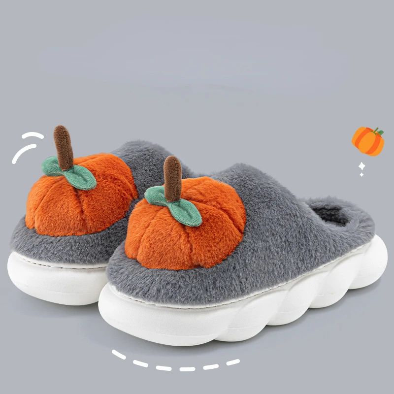 Pantoufles Kawaii à Semelle Souple pour Homme et Femme, Chaussures d'NikChaudes en Peluche et Boule de Coton à Semelle Épaisse, Collection Hiver 2024