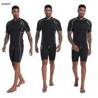 Traje de neopreno CRSC de 1,5 MM/3MM para hombre, pantalones cortos de manga corta divididos, traje de buceo y surf, traje de baño cálido con protección solar para mujer