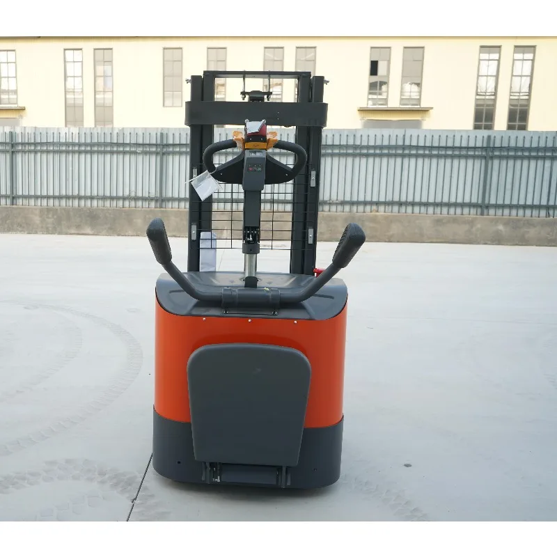 Economical All-Electric Stand-Up Pallet Stacker with Arm Guards Competitive Price Forklift Alternative