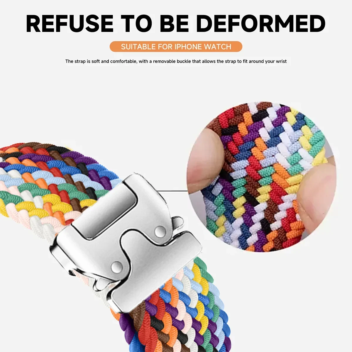 النايلون سولو حلقة حزام ل سوار ساعة أبل الترا 2 49 مللي متر 46 مللي متر 42 مللي متر 45 مللي متر 44 مللي متر المنسوجة سوار ل Iwatch سلسلة 10 9 8 7 6 5 SE 4 3