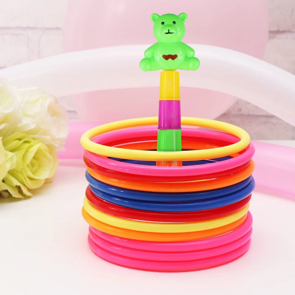 24pcs Interesting Toss Rings Throwing Toy Throwing Rings Toss Rings Game for Carnival Garden Backyard Outdoor (Random Color)