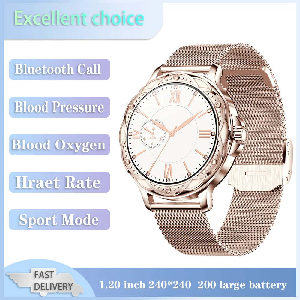 Xiaomi Youpin Smart Watch Women Bluetooth Calls Heart Rate Monitoring Electronic Watches IP67 Waterproof Sports Fitness Bracelet