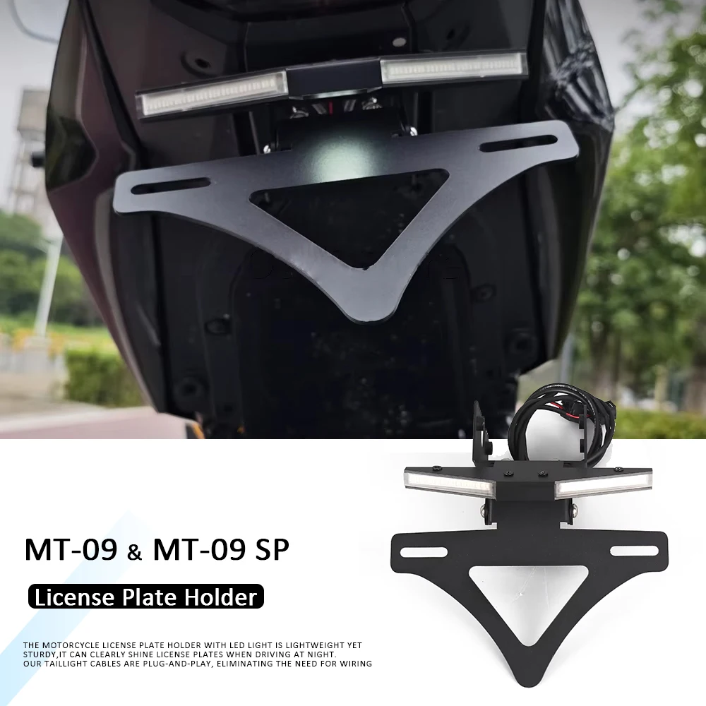

MT09 SP License Plate Holder Bracket Motorcycle Accessories Tail Tidy Fender Eliminator kit For Yamaha MT-09 MT 09 SP 2024-2026