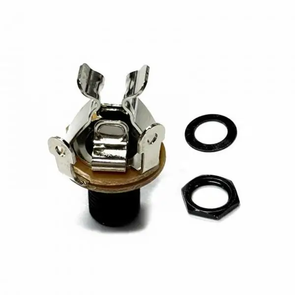 Guitar Jack Socket Bass Input Connector Copper Build Reinforced Lock Output Jack for Practice and Gig