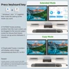 Navceker-キーボードとマウスを共有するデュアルモニター,8k kfmスイッチ,hdmi,usb 3.0, 4ポート,8k,120hz,2モニター,edidエミュレーター 4