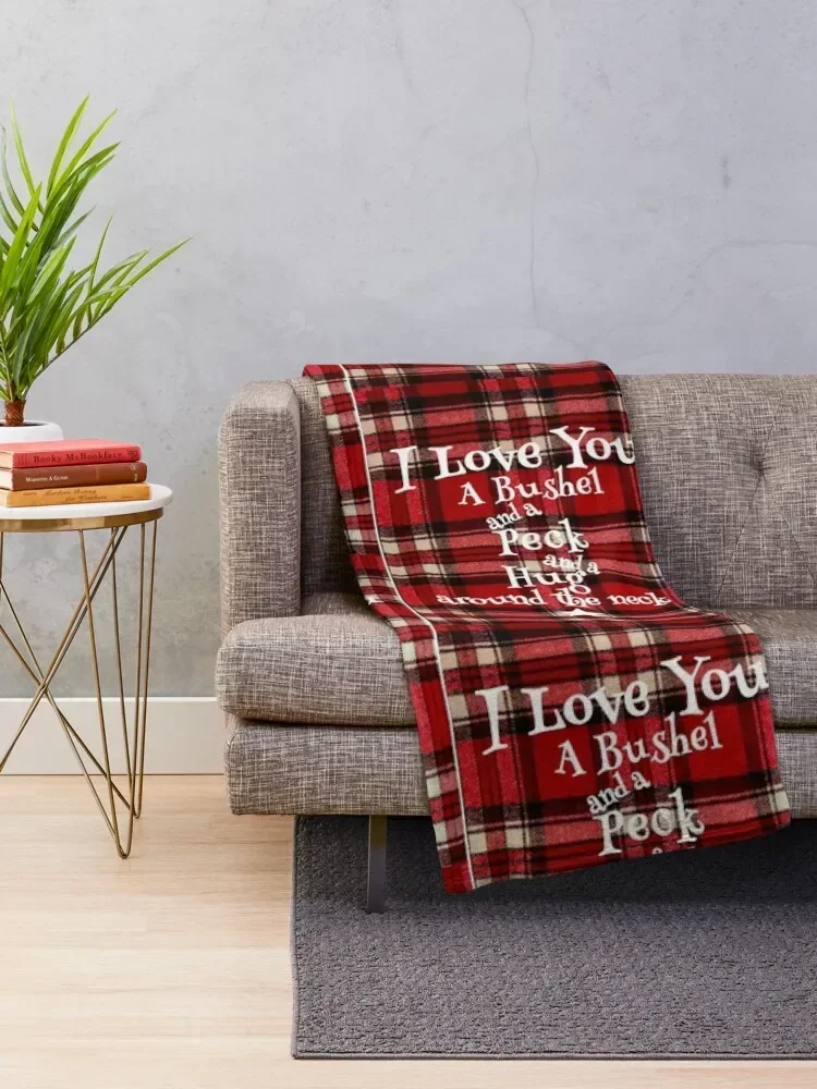 I love you a bushel and a peck Throw Blanket Furry manga Blankets