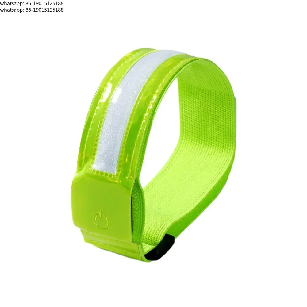 Night Sports Safety Reflector Tape LED Light Up Armband Outdoor Running Cycling  Safety Reflector Arm Belt Glow Sports Bracelet