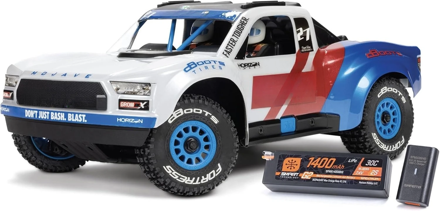 شاحنة RC GROM 4X4 223S BLX شاحنة صحراوية صغيرة الحجم بدون فرش RTR مع DSC، بطارية وشاحن متضمن، أبيض، شعبي جديد #2