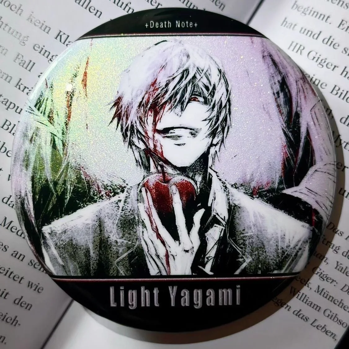 2pcs/set Classic Anime Death Note Tinplate Badge Lawliet Yagami Light Brooches Cosplay Cartoon Badge Backpack Clothes Accessorie