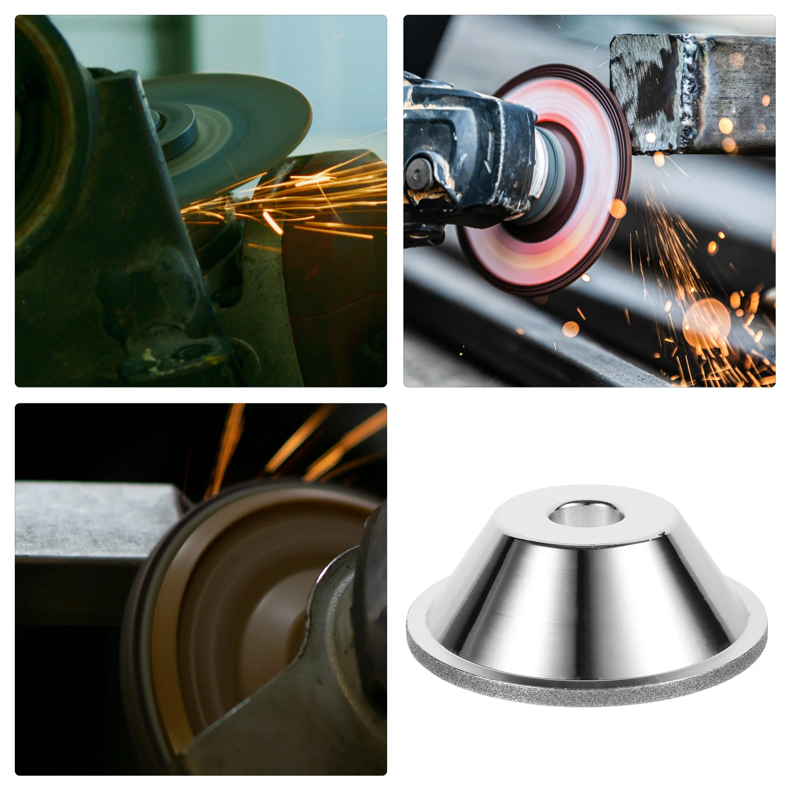 Mola durevole per superfici curve, metallo, ceramica, vetro, taglio, sbavatura, disco abrasivo angolare, mola abrasiva per auto