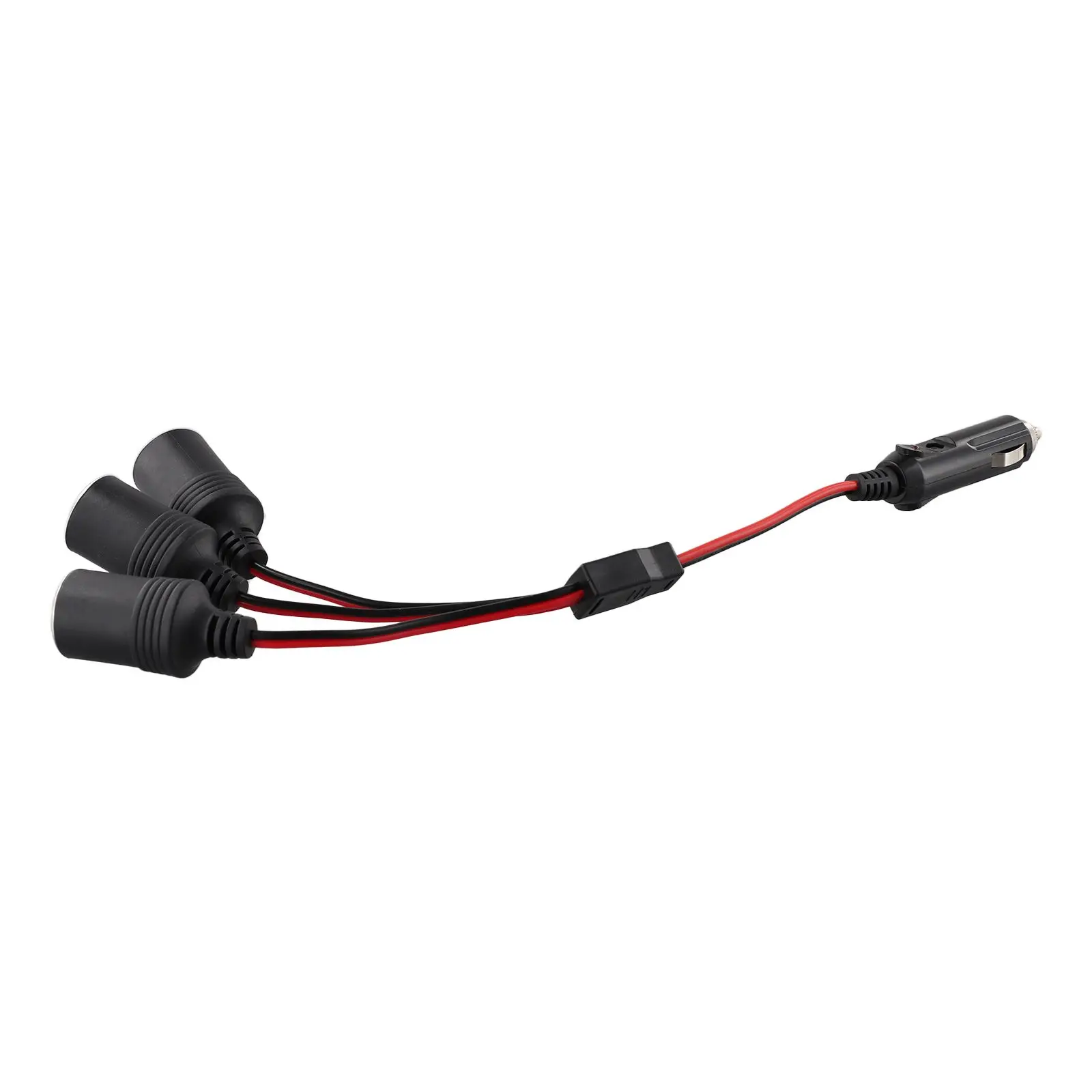 Car Charger Power Splitter Adapter 3 Socket 1 to 3 Way for 12V 24V Vehicles Including Cars Trucks SUVs RVs with Safety Fuse