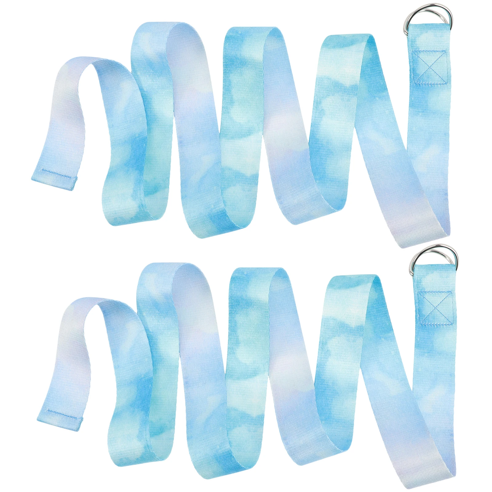 

2Pcs Yoga Stretching High Density Thermal Printing Home Gym Fitness Resistance Straps Non Fading Durable Cotton Polyester
