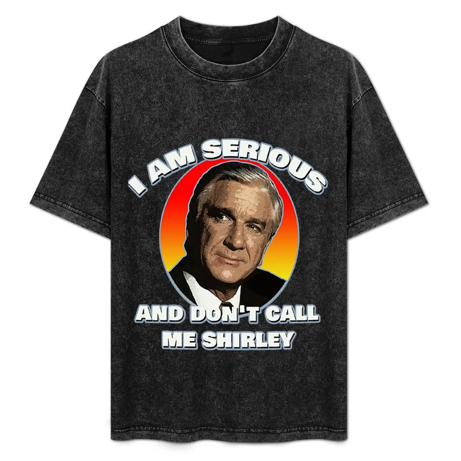 

Great Gift Leslie Nielsen Gift For Fan T-Shirt Plus Size Loose Short Sleeve Top