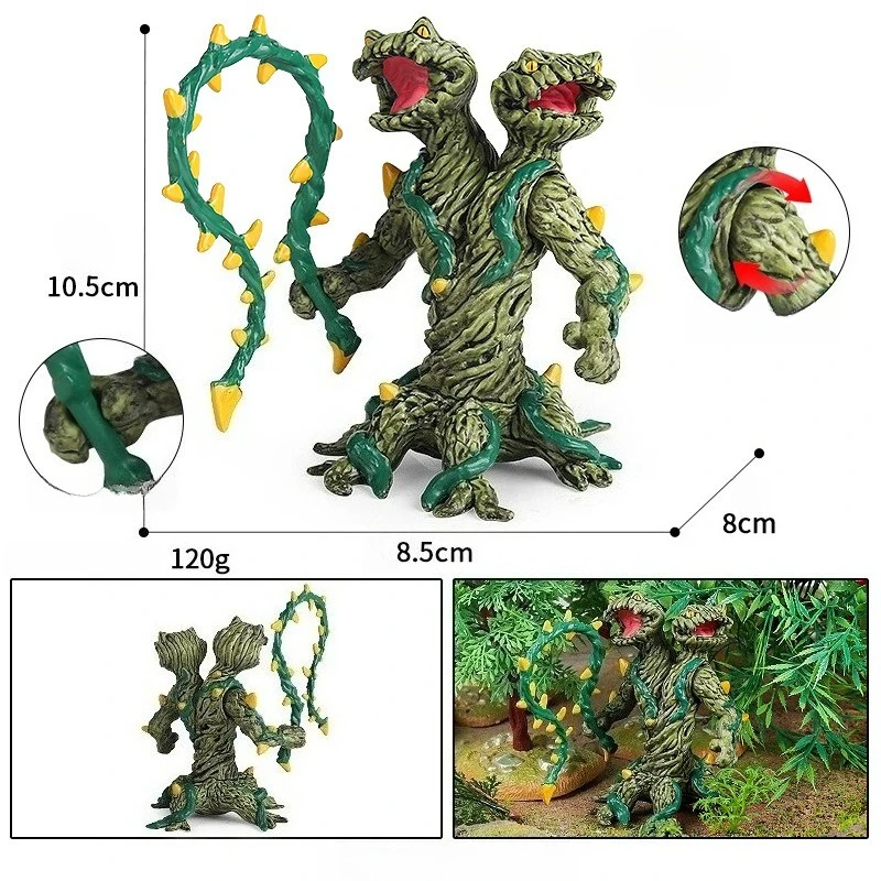 Modelos de dinosaurios sólidos, demonios de hielo, monstruos de pulpo, magma golems y otras figuras mágicas de bestia mítica y dragón