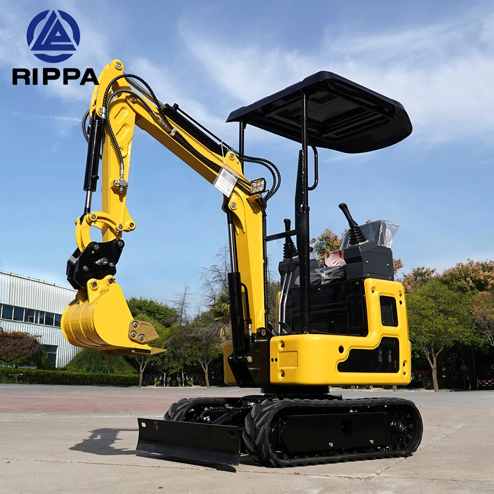 Rippa Excavator Manufacturer Scavatore Super Bager 1Ton 2Ton Diesel Engine Digger