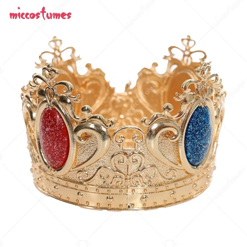 Miccostumes  Peach Metal Crown Cosplay Accessory Princess Crown for Princess Cosplay Costume