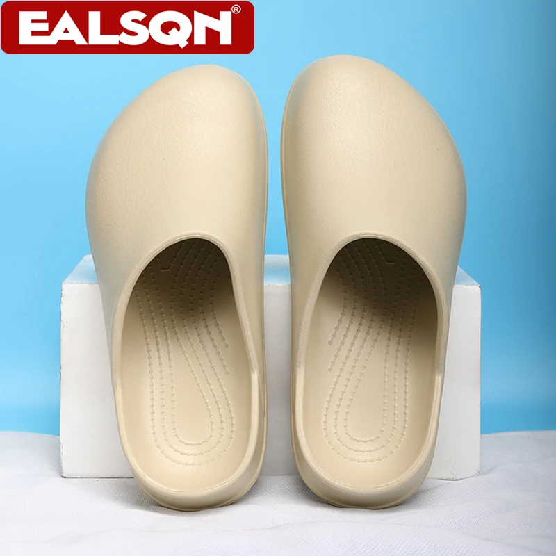 

Couple's Baotou Slippers Non Slip and Collision-proof Chef Shoes Summer New Men's Soft Sole Comfort Casual Slippers Sandals