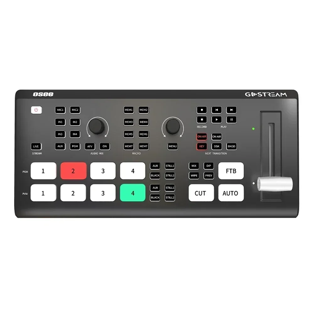 Osee Gostream Deck Video Switcher 4 Kanaals Hdmi Ontvangstfunctie Met Ndi Voor Live Streaming Video Laptop