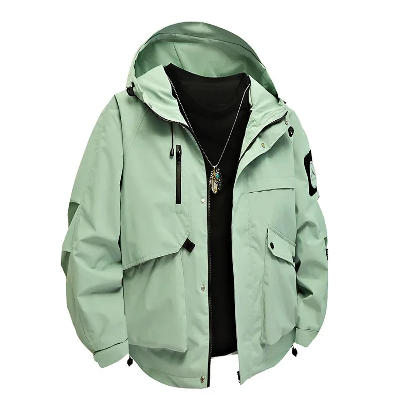 

Men's Workwear Down Jacket American Color-blocked Hooded Jacket Autumn Winter Trendy Versatile Bottoms