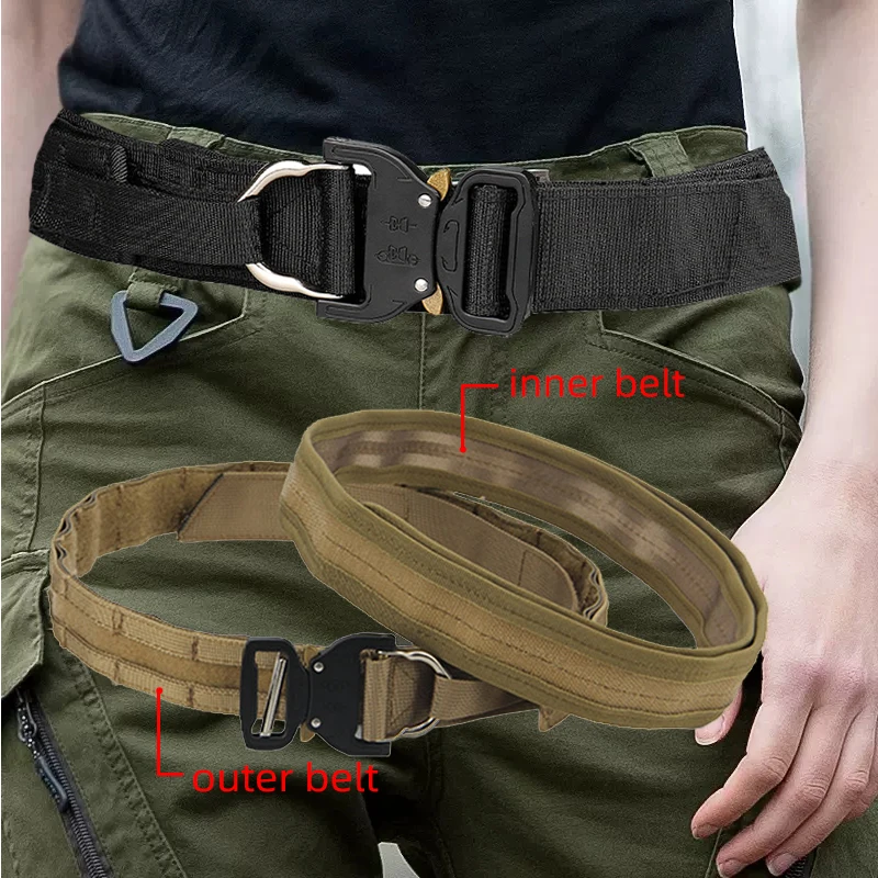 Outdoor Trainning Belt ,Outdoor Hanging Belt ,Lightweight Camouflage Belt ,Quick Release Metal Buckle Belt