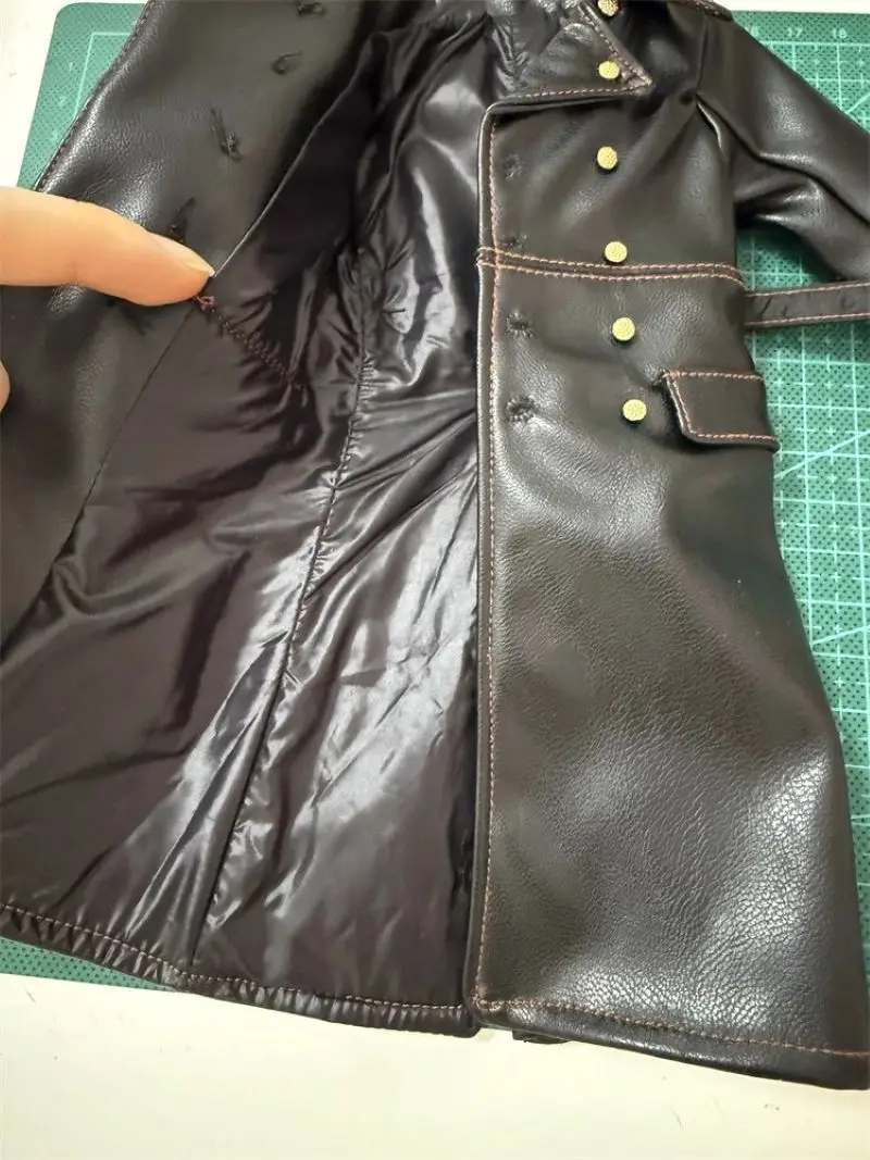 เสื้อโค้ทหนังแท้ทหาร DID GM640 1/6 สำหรับตุ๊กตาแอคชั่นฟิกเกอร์ขนาด 12 นิ้ว มีสินค้าพร้อมส่ง