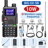 Baofeng Official Store UV 5RH 10W Full Bands Walkie Talkie Wirless Copy Frequency Type-C Charger Upgraded UV 5R Transceiver