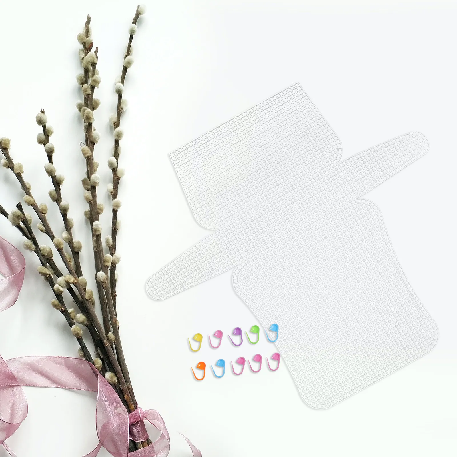 Mesh Plastic Canvas Sheet Kit Handmade Woven Bag Pouch Making Supply Handmade Accessory Handmade Supply