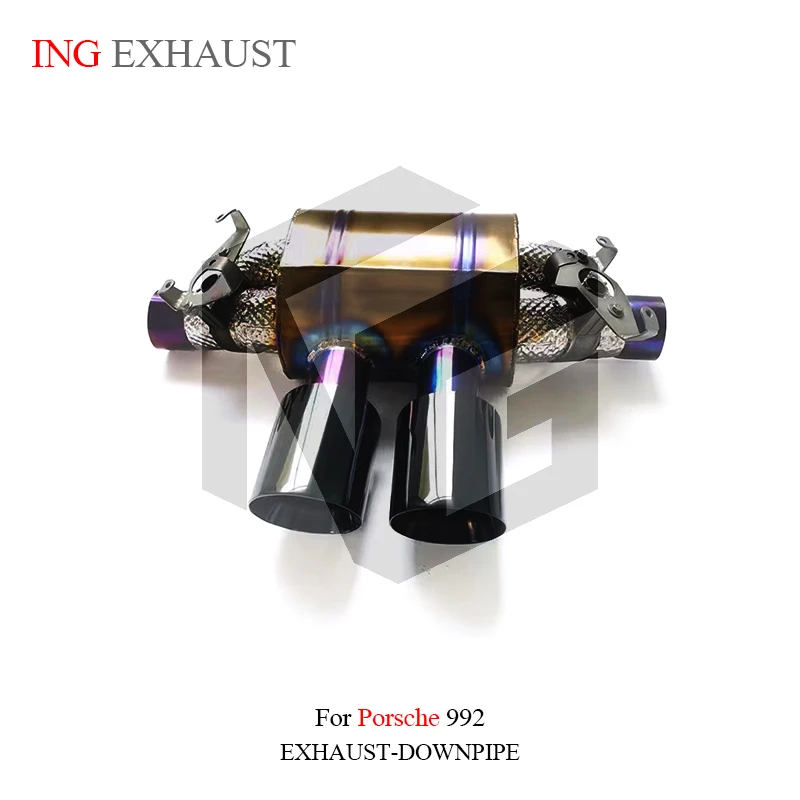 

ING Exhaust Titanium Alloy Catback for Porsche 911 992 up GT3 4.0 Electric Remote Valve Auto Performance Muffler System