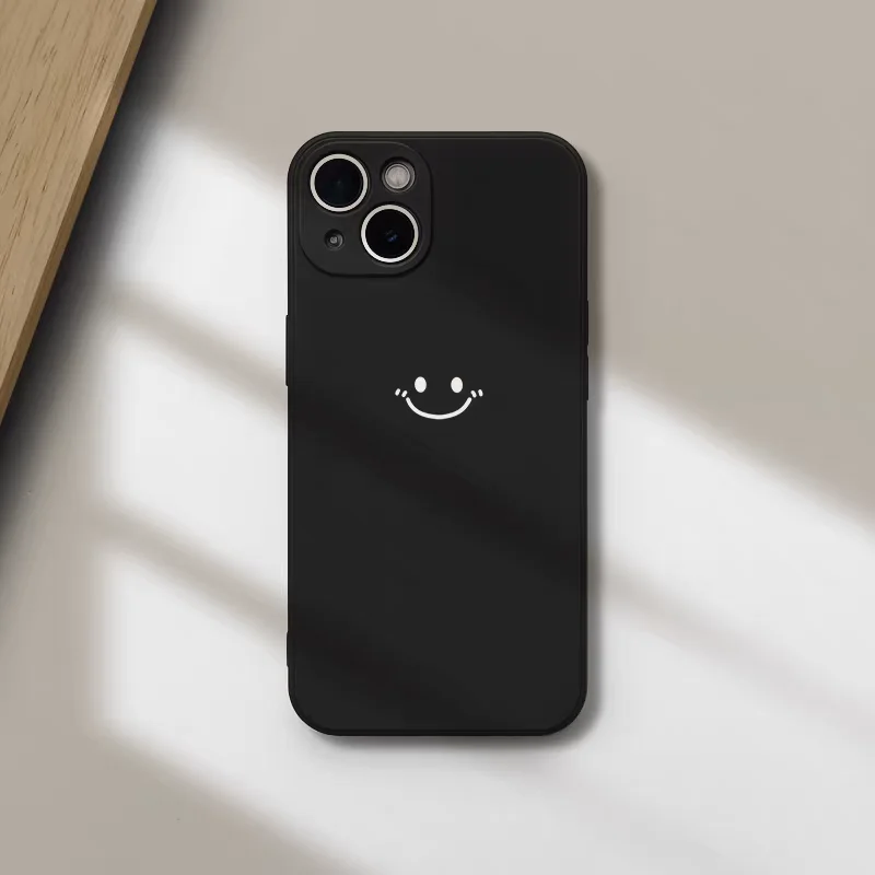 Minimalistische Smiley-Print H – Silicone Liquid Case Bewertung und Preis