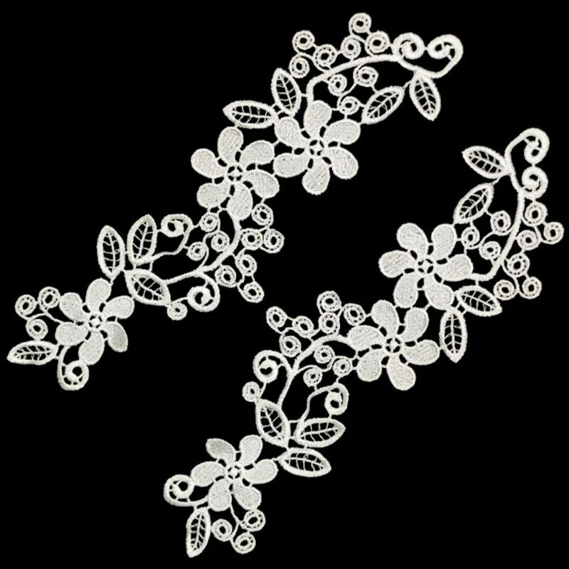 652f 2pack Patchs en dentelle brodé