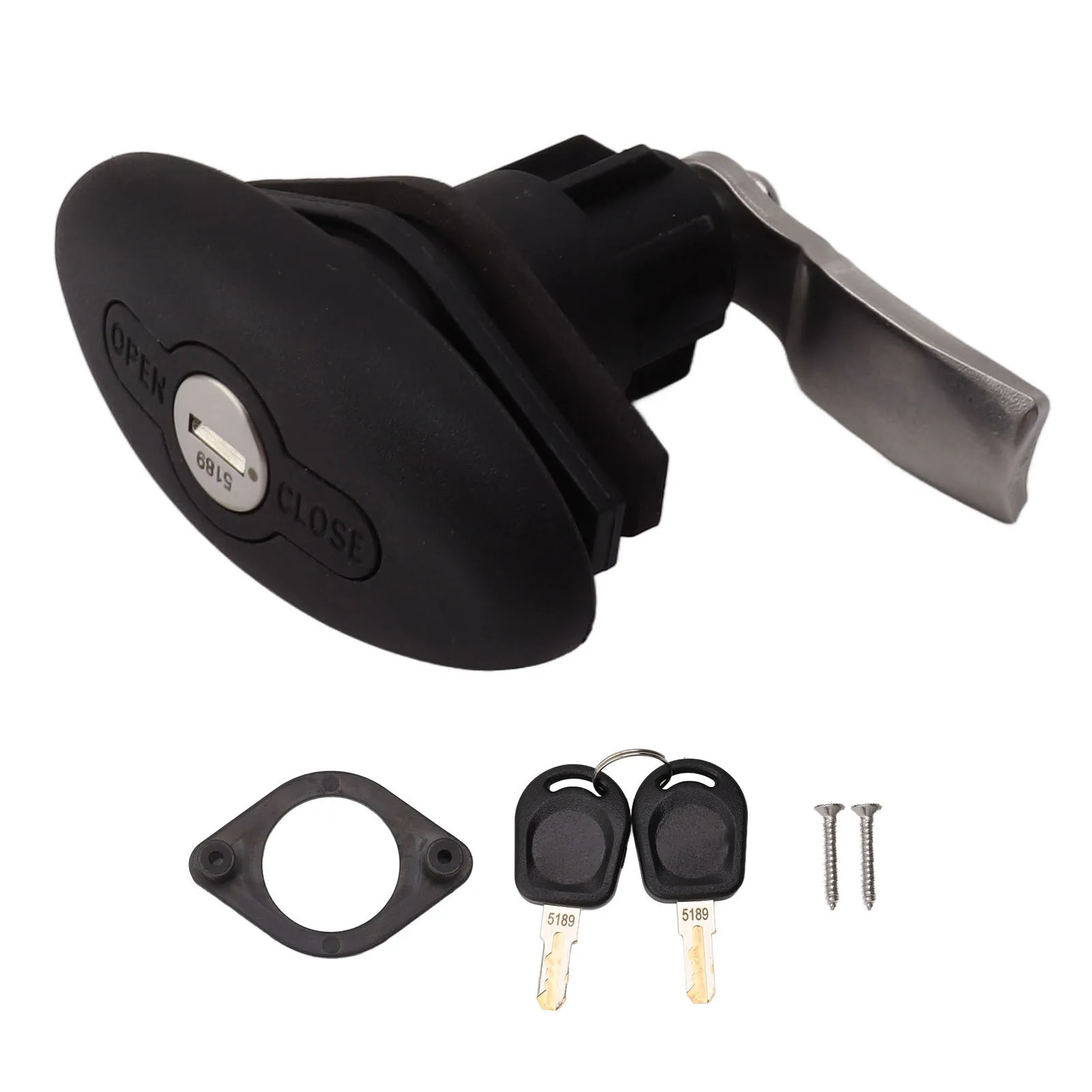 

32mm RV Toolbox Locks Black Waterproof Shockproof RV Cabin Lock for RV Boat Yachts Trailer RV Cabin Entry Lock