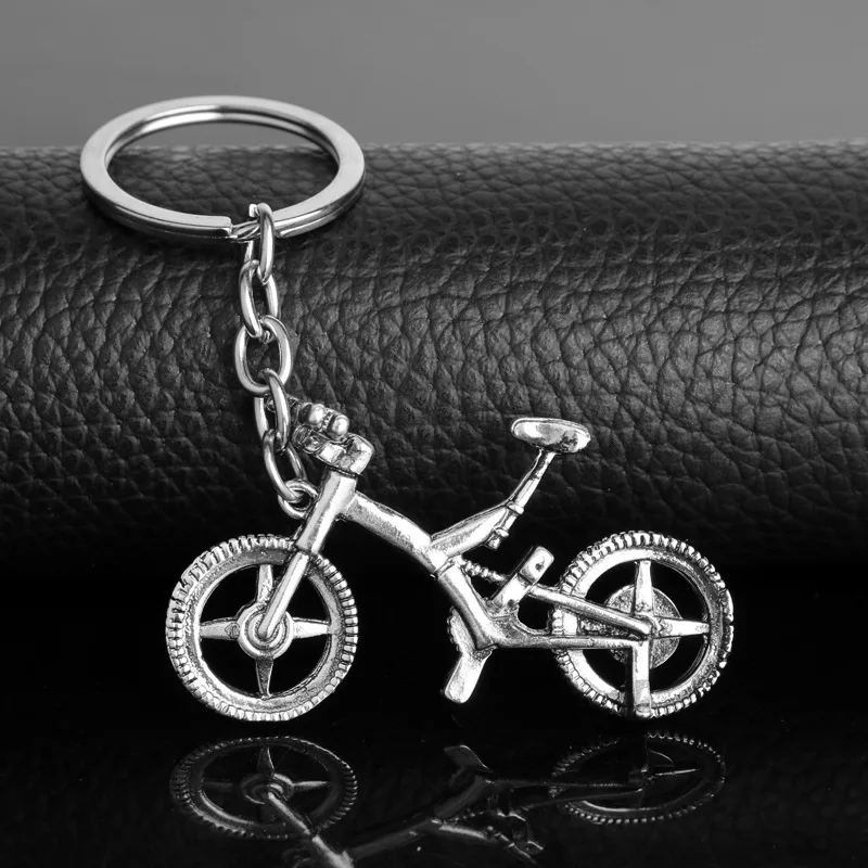 Creative Bicycle Shape Keychain Portable Metal Key Ring Fashion Backpack Pendant Ornaments Car Key Chain Jewelry Gift For Men