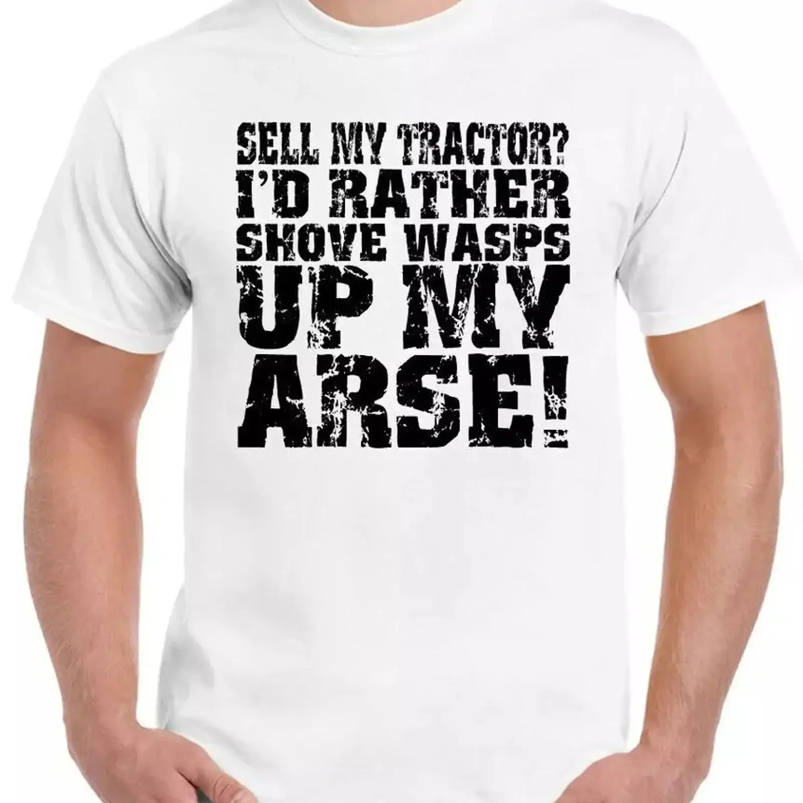 Sell My Tractor Mens Funny Farming T Shirt Farm Farmer Combine Harvister vintage Washed Breathable designer clothes Versatile