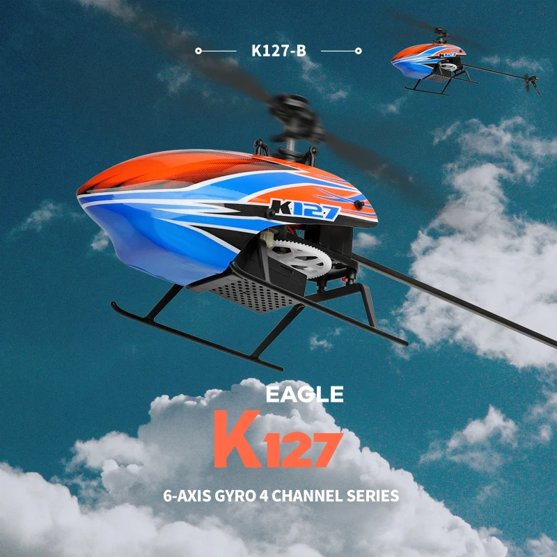 JIKEFUN WLtoys K127 RC Helicopters 2.4G Radio Control Plane Remote Control Airplane 6 Aixs Gyroscope Aircraft Toys for Children