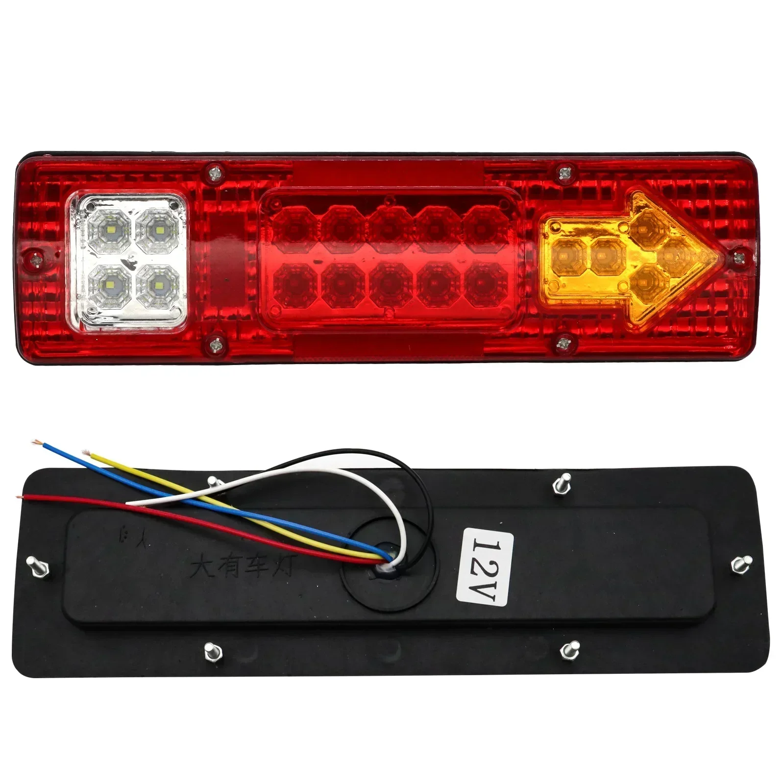 19LED voiture remorque camion feu arrière frein feu de recul arrêt clignotant pour remorque camion caravanes feux arrière Van camion