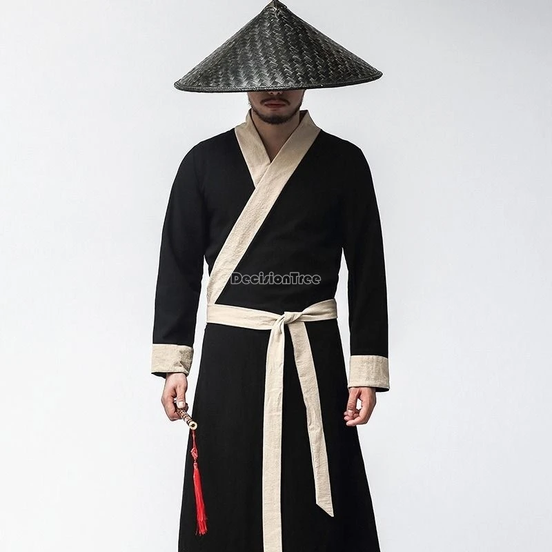 

2024 chinese retro ancient cross collar hanfu swordsman chivalry costume martial arts drama costume cosplay perform hanfu w548