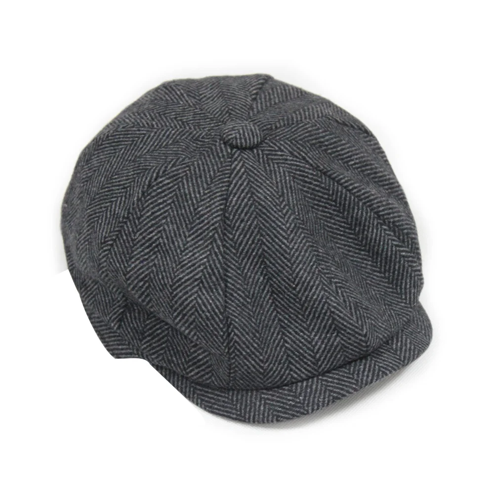

Stylish Cotton Beret Hat M Black Grey Warm Design Easy Going Fashionable All Occasions Gift Beret Hat Newsboy Cap