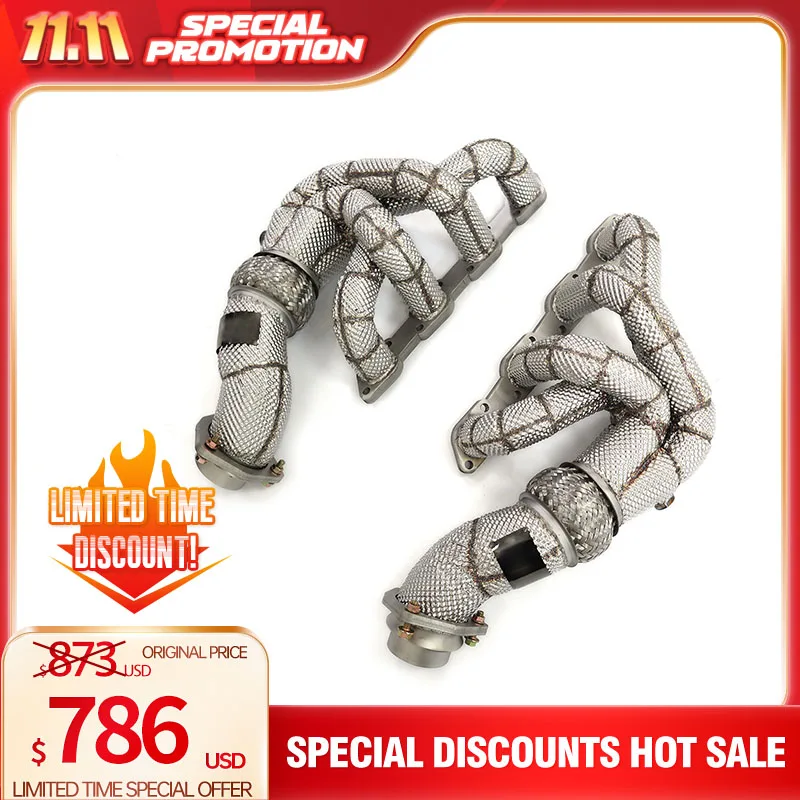 Discount offer manifold with heat shield  without catalysis for Ferrari F430 HMD exhaust system Quality certification