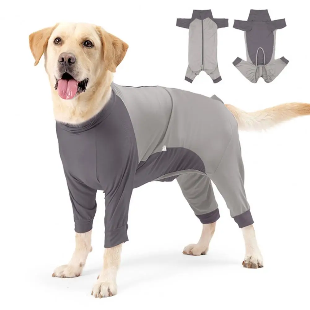 Post-operative Dog Outfit Female Dog Spay Surgery Recovery Suit with Long Sleeves Abdominal Wound Jumpsuit for Pet for Dogs