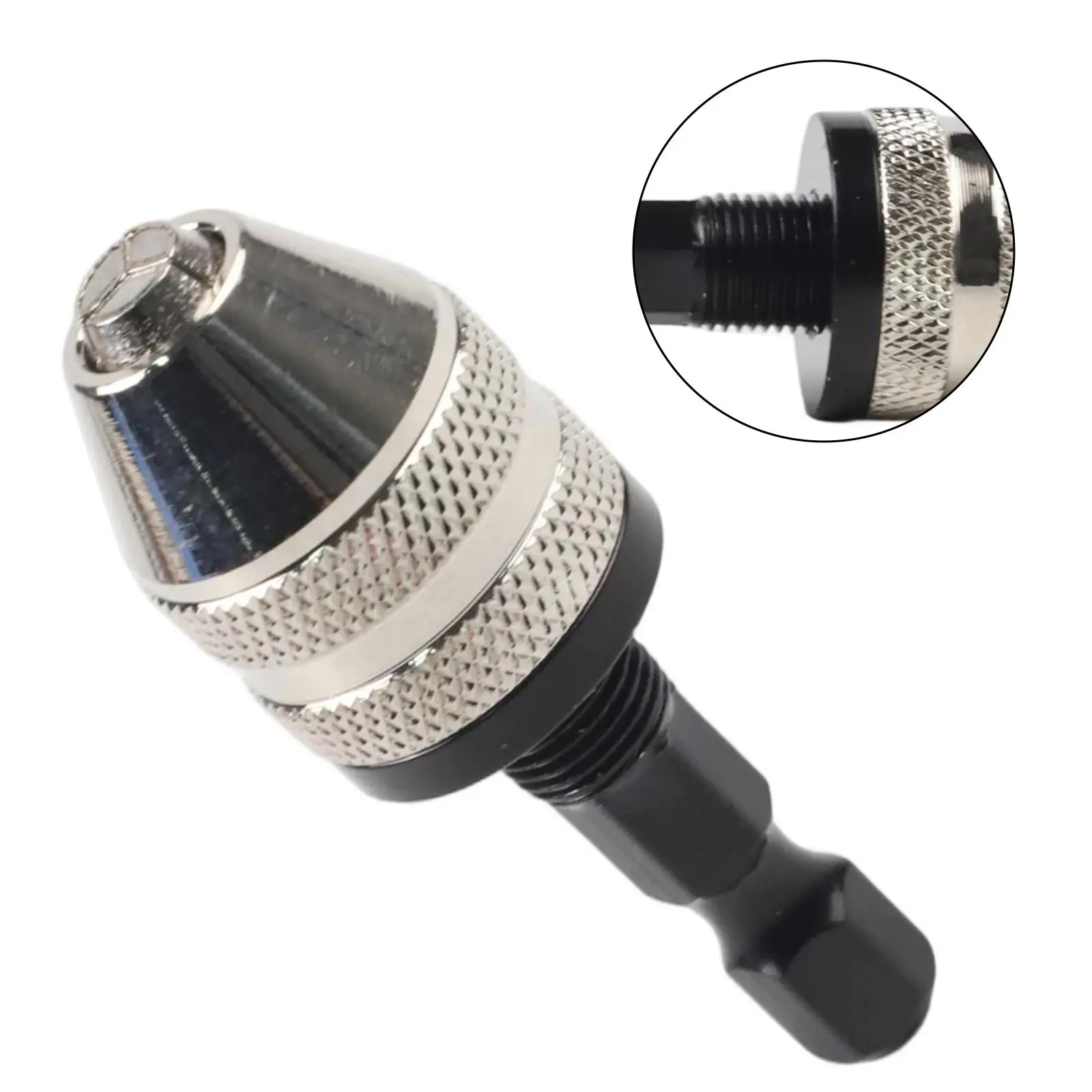 

1PCS 0.3-3.4mm Drill Chuck 1/4 Keyless Drill Chuck Hex Shank Adapter Converter Hex Shank For Woodworking