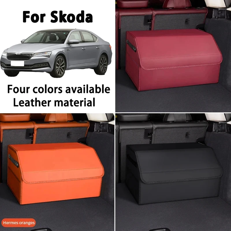 

Suitable for Skoda Octavia Super Kroke Xinrui car trunk storage box foldable car storage box