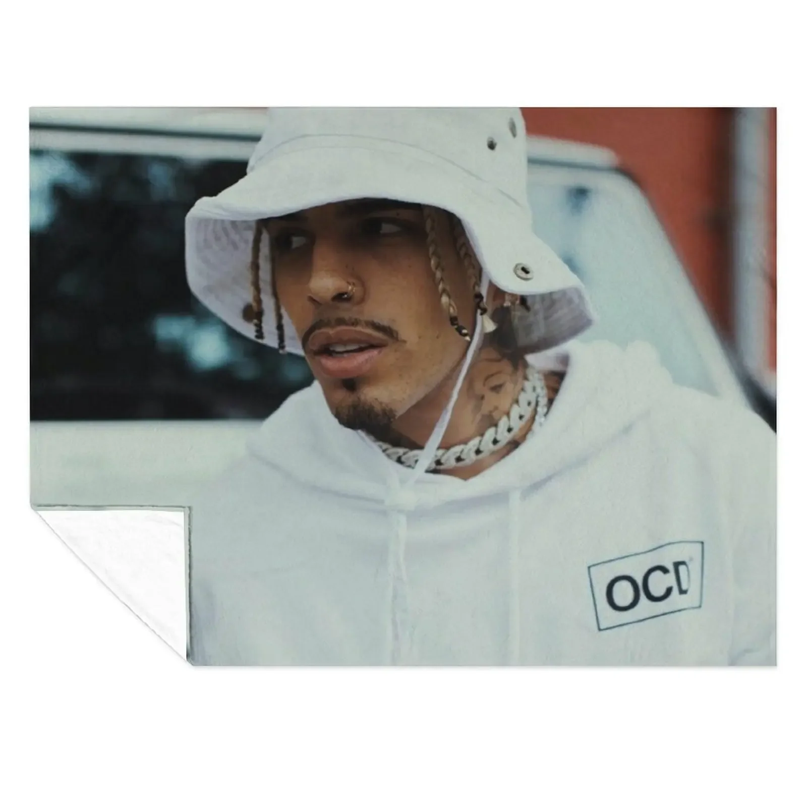 

Rauw Alejandro For Custom Mouse Pad Coaster Travel Mug Pin Button Etc Throw Blanket Decorative Sofas blankets ands Blankets