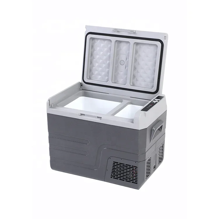 46 liter Camping solar Fridge Freezer DC 12V/24V AC 110/240V Cooler Car Fridge  compact Refrigerator for Caravan & Home