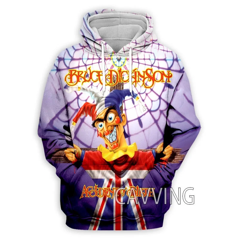 New Fashion 3D Printed  Bruce Dickinson Band  Hoodies Hooded Sweatshirts Harajuku  Hoody  Tops Clothing for Women/men