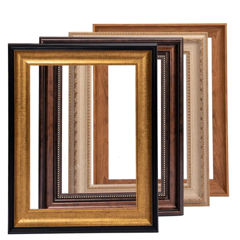 Vintage European Style Oil Painting Frame Acrylic Painting Paint by Numbers Empty Frame Ready to Hang Wall Decor Artist Supplies