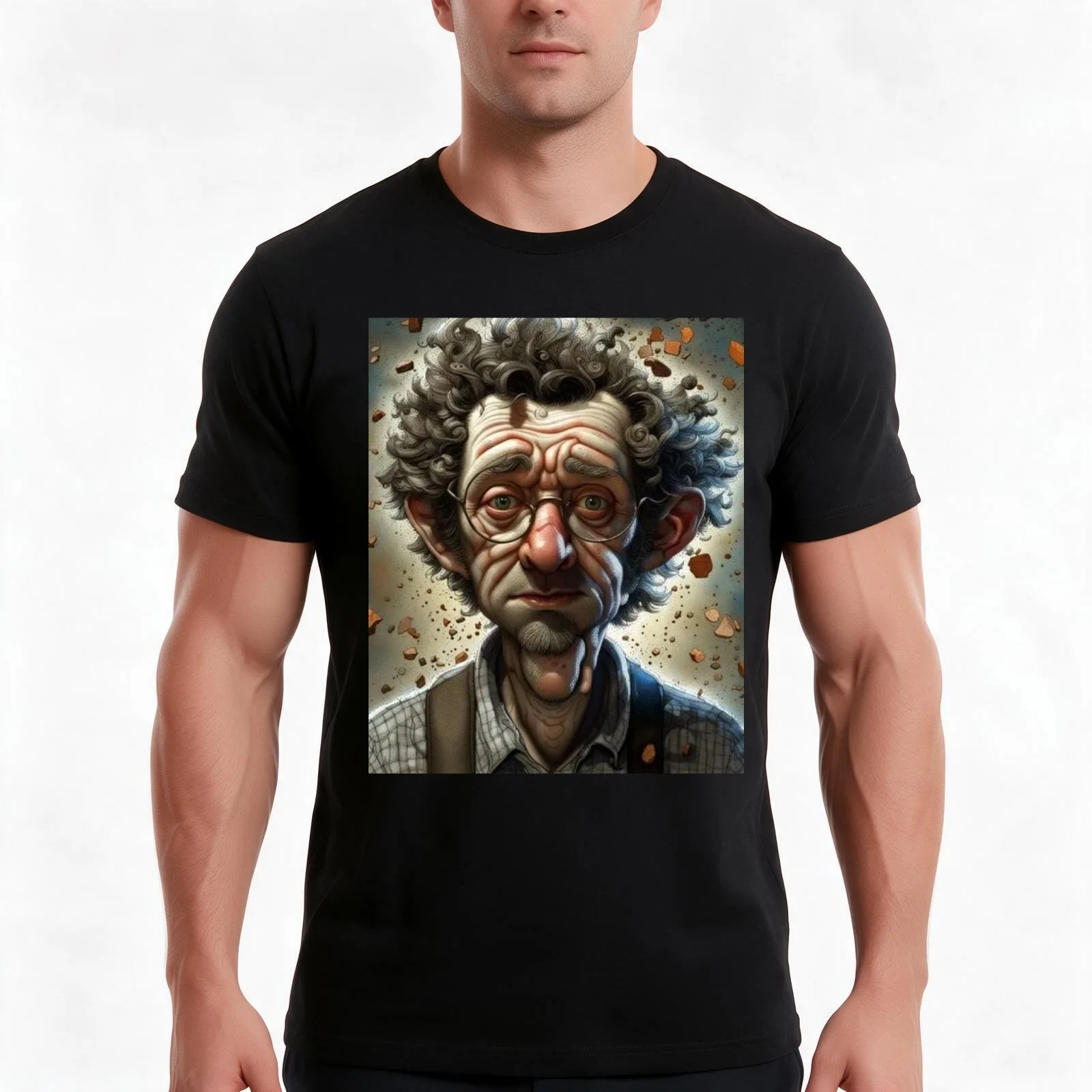 The Eccentric Mind: Series of Quirky Scientists T-Shirt Summer Casual Cotton Tee Oversized Streetwear Tops Unisex Men Women