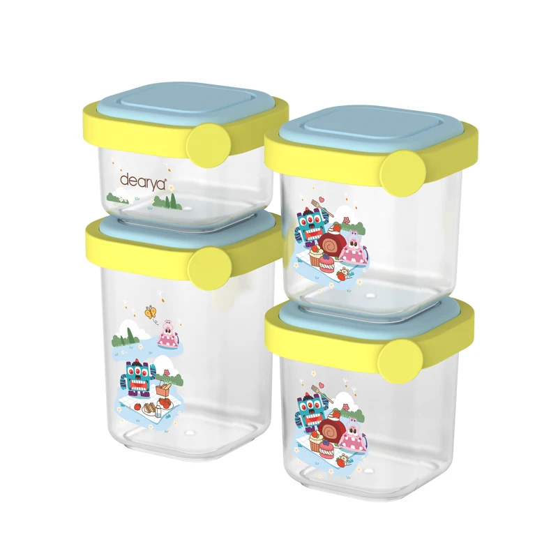 Baby's Milk Powder Box 4in1 Independent  Baby Food Storage Box for Baby Kids